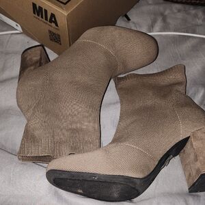 MIA Women's Brown Heeled Boots